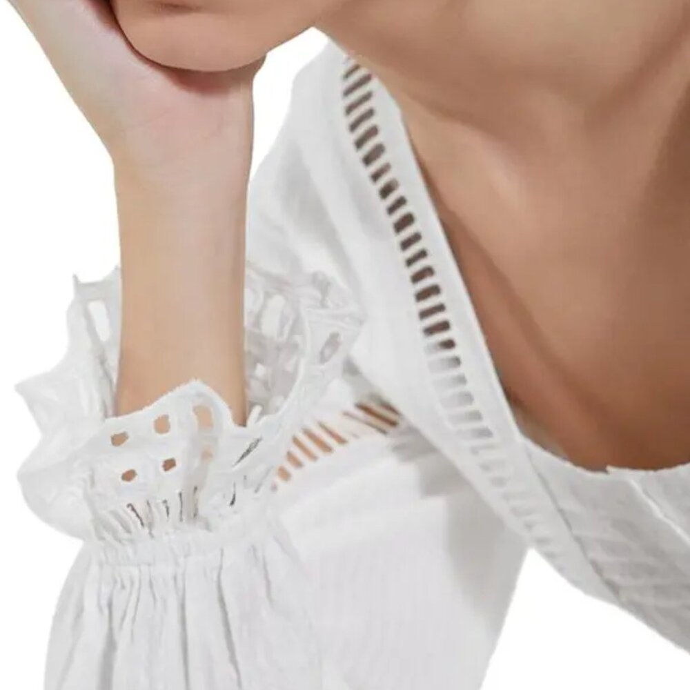 The Kooples  Ladder Lace Trim Dress Sz 2/M NWT - Picture 5 of 15